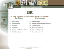 Tablet Screenshot of executivehealthconsulting.com